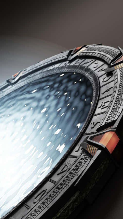 A Circular Object With A Water In It Wallpaper