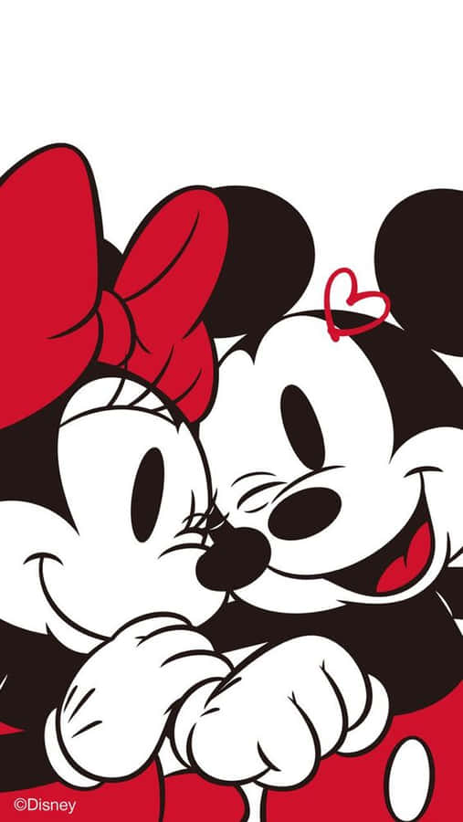 A Classic Look - White Mickey Mouse Wallpaper