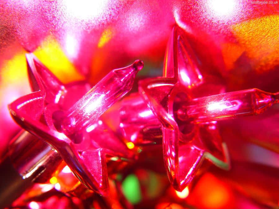 A Close Up Of A Red Star Wallpaper