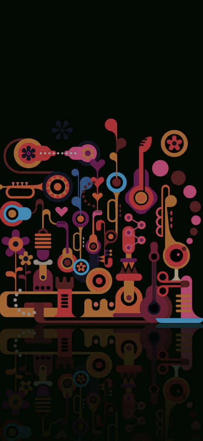 A Colorful Abstract Background Wallpaper