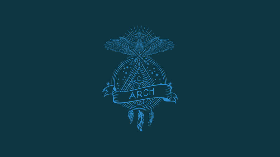 A Cool Representation Of Arch Linux Logo Wallpaper