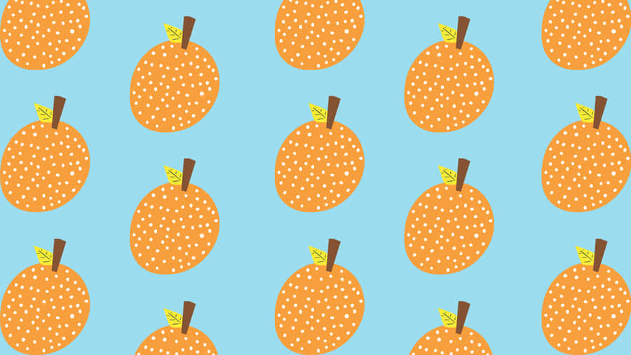 A Cute Orange Ready For Enjoyment Wallpaper