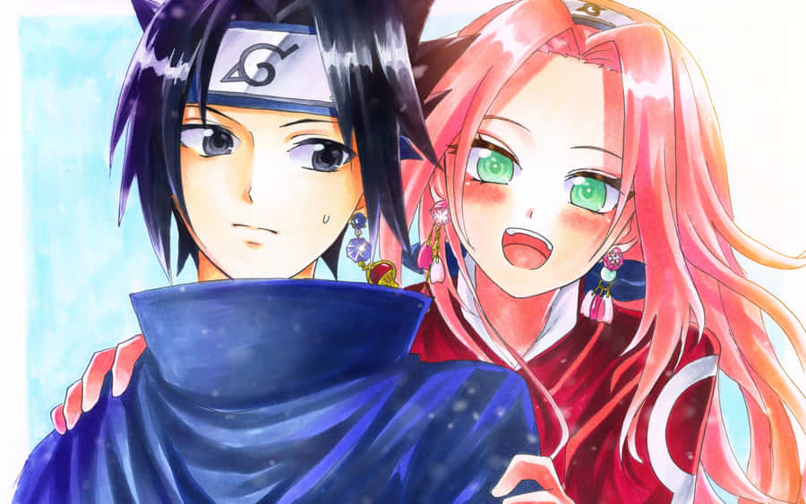 A Cute Sasuke Moment Wallpaper