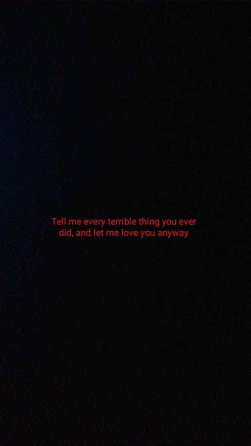 A Dark Room With A Quote On It Wallpaper