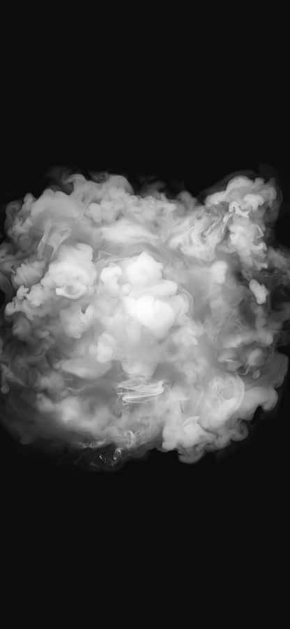 A Dark Sky As A Huge Black Cloud Looms Ahead Wallpaper