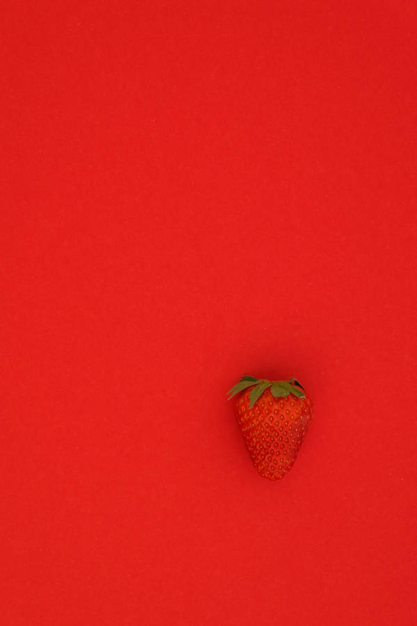 A Delicious And Juicy Red Strawberry. Wallpaper