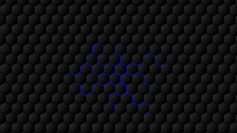 A Detailed Pattern Of Luminescent Hexagons Wallpaper