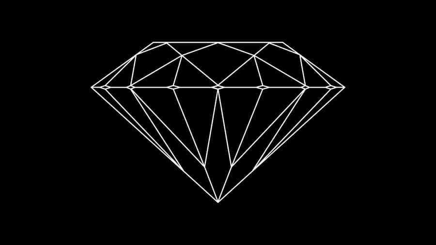A Diamond On A Black Background Wallpaper