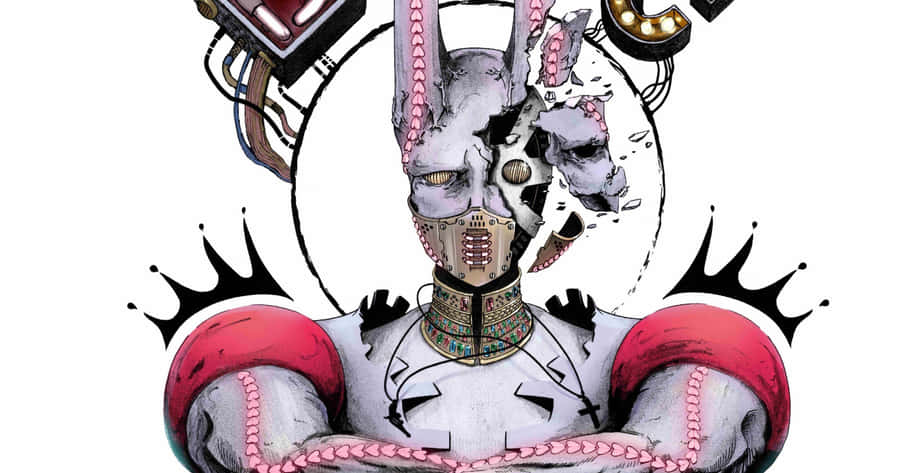 A Drawing Of A Man With A Crown On His Head Wallpaper