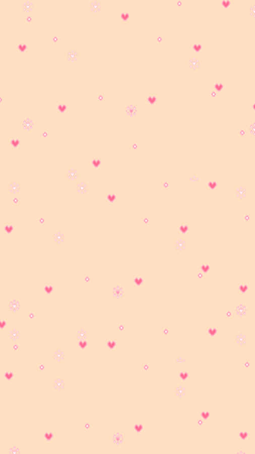 A Dreamy Pastel Peach Aesthetic Of Soft Hues, Perfect For Adding A Touch Of Whimsy To Any Home Décor. Wallpaper