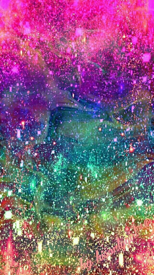 A Fantastic Rainbow Of Glitter Wallpaper