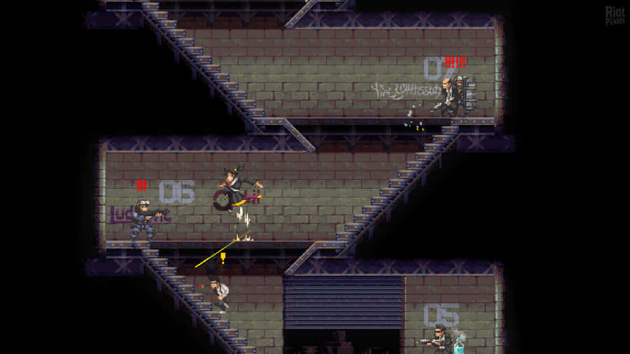 A Game With A Man And A Woman On A Ladder Wallpaper