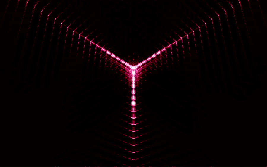 A Glowing Neon Design In Black And Red. Wallpaper