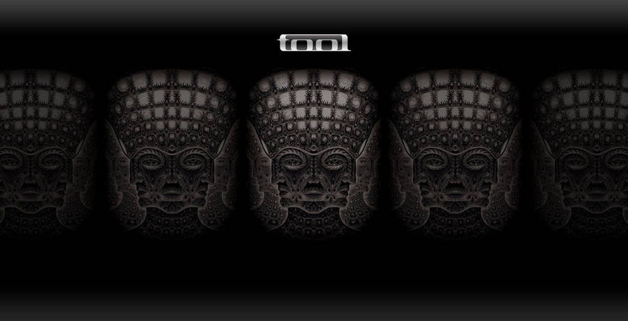 A Grayscale Artwork Of The Band Tool Wallpaper