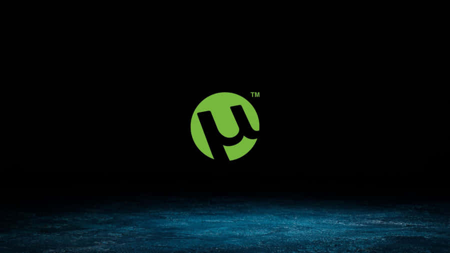 A Green Logo With A Black Background Wallpaper