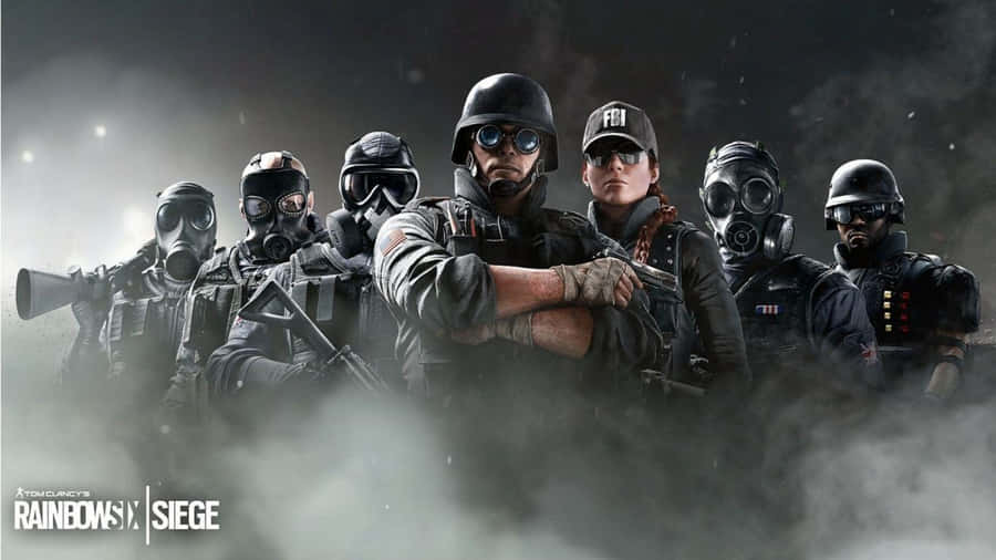 A Group Of Soldiers In A Dark Background Wallpaper