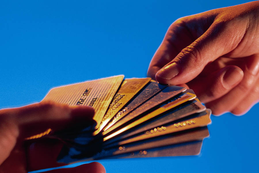 A Handful Of Credit Cards Wallpaper