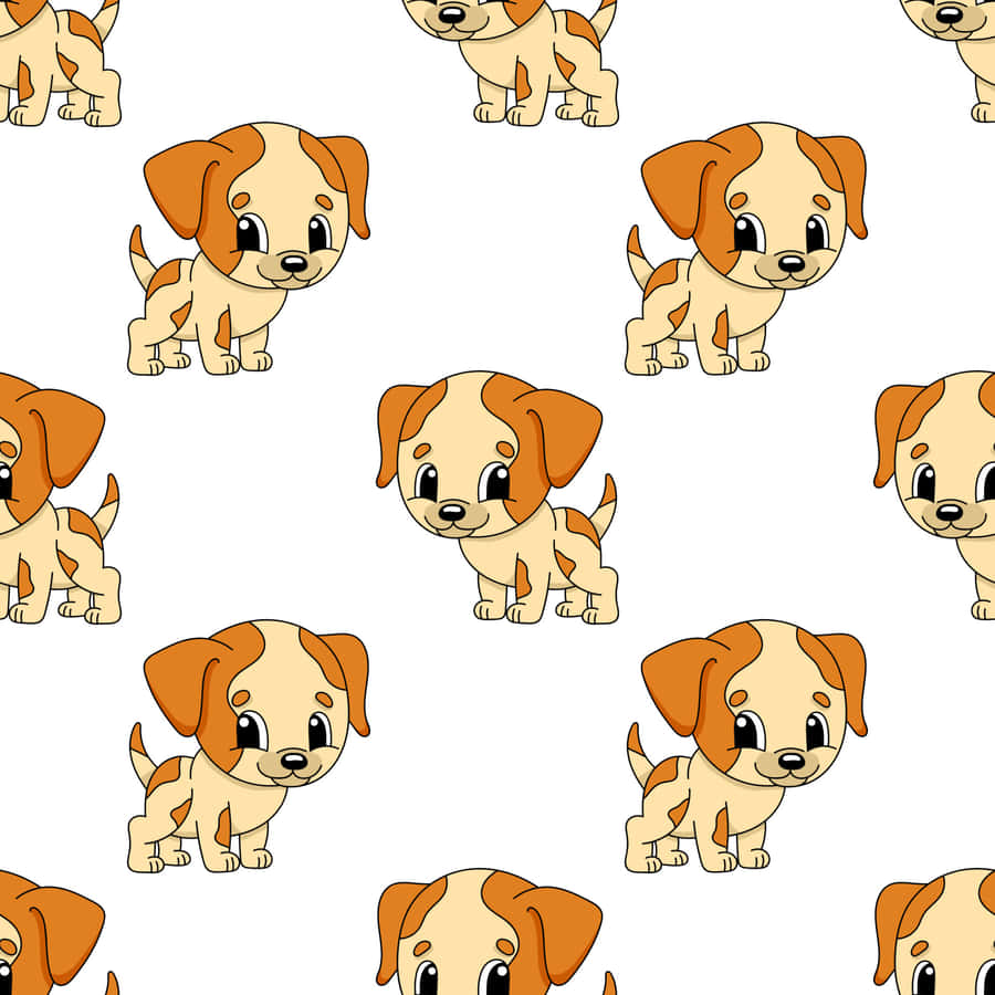A Happy Cartoon Dog With Its Tongue Out Enjoying Life Wallpaper