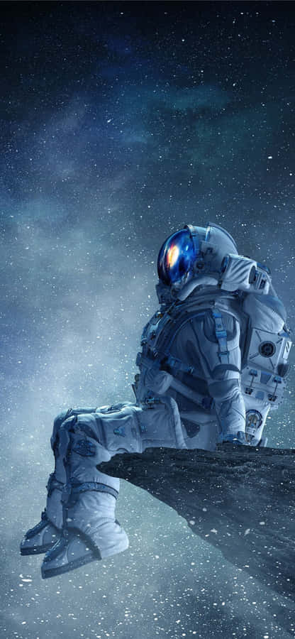 A Jaw-dropping View Of An Astronaut In Outer Space Wallpaper