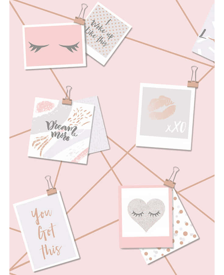 A Luxurious Pink Rose Gold Background Wallpaper