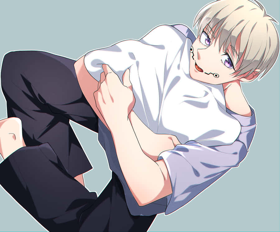 A Man Is Holding A Shirt Wallpaper