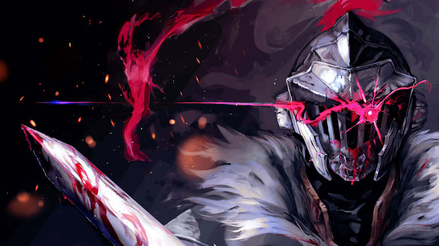 A Man With A Sword And Bloody Eyes Wallpaper