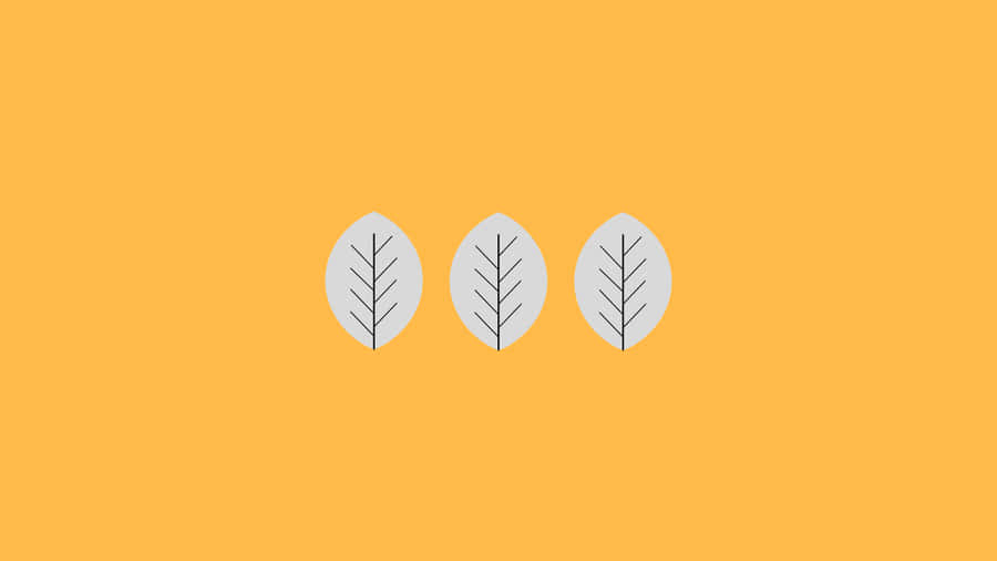 A Minimalist Take On The Traditional Autumnal Scene Wallpaper