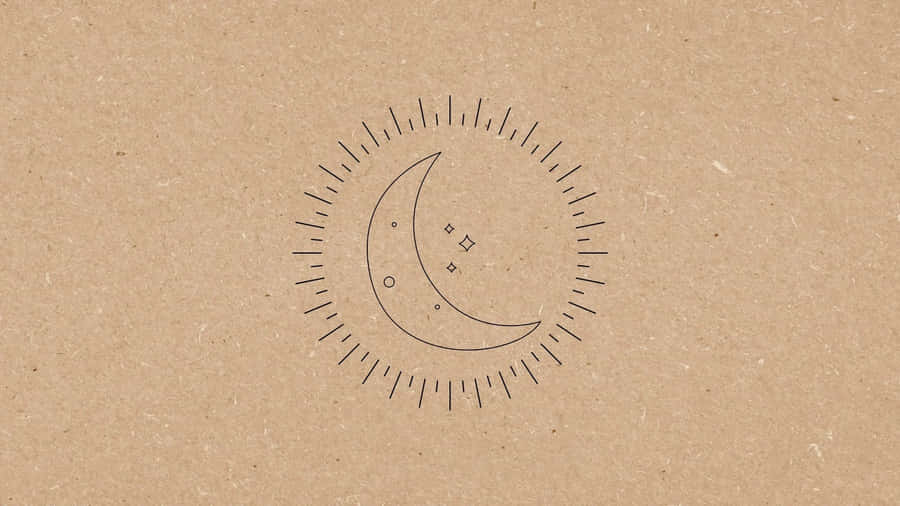 A Modern Brown Minimalistic Design Wallpaper