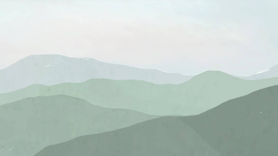 A Mountain Range With A Lot Of Trees Wallpaper