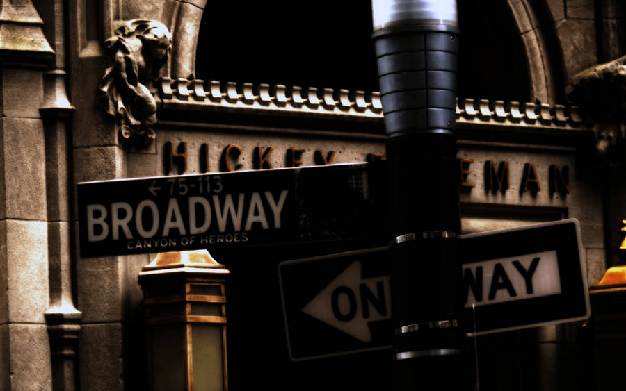 A Night At Broadway Wallpaper