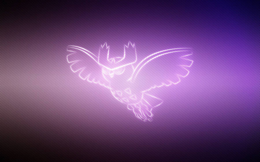 A Noctowl Flying Majestically In The Evening Sky Wallpaper