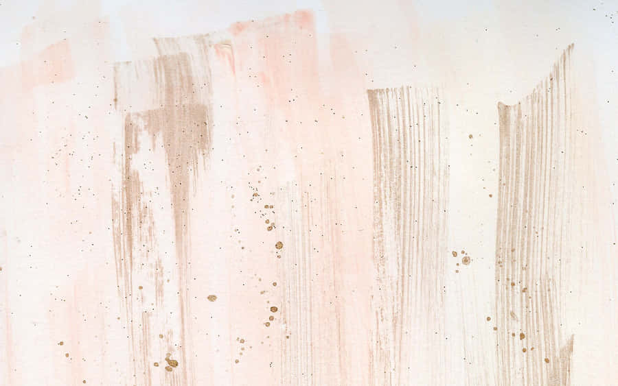 A Painting With A Pink Background And Gold Paint Wallpaper