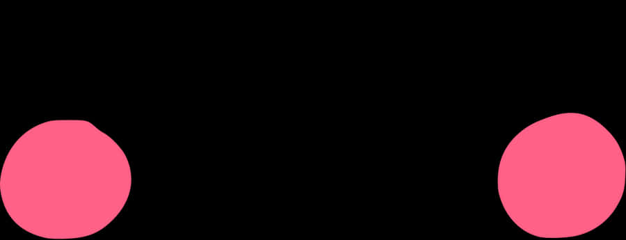 A Pair Of Pink And Black Circles Wallpaper