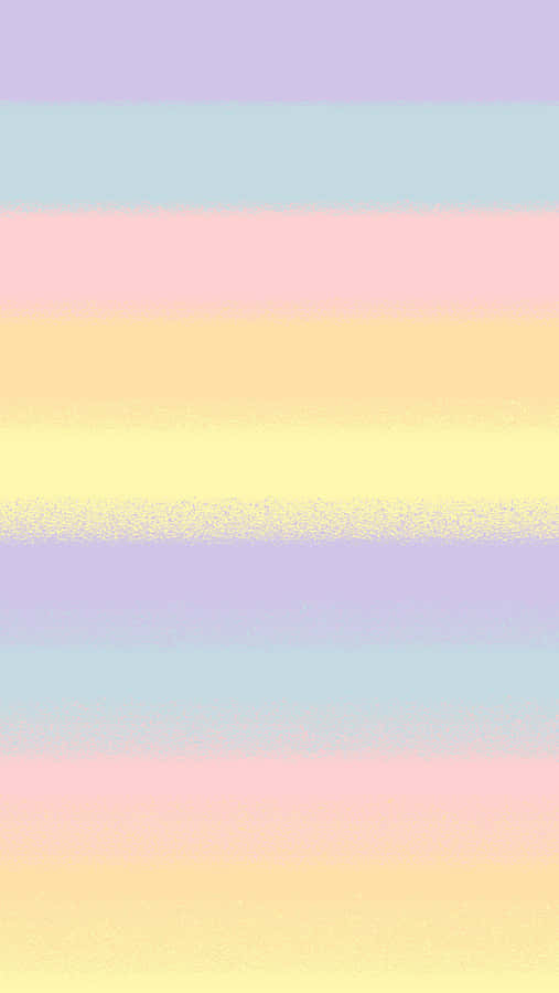 A Pastel Colored Striped Wallpaper With A Pink, Yellow And Blue Background Wallpaper