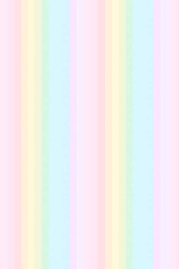 A Pastel Colored Striped Wallpaper With A Rainbow Pattern Wallpaper