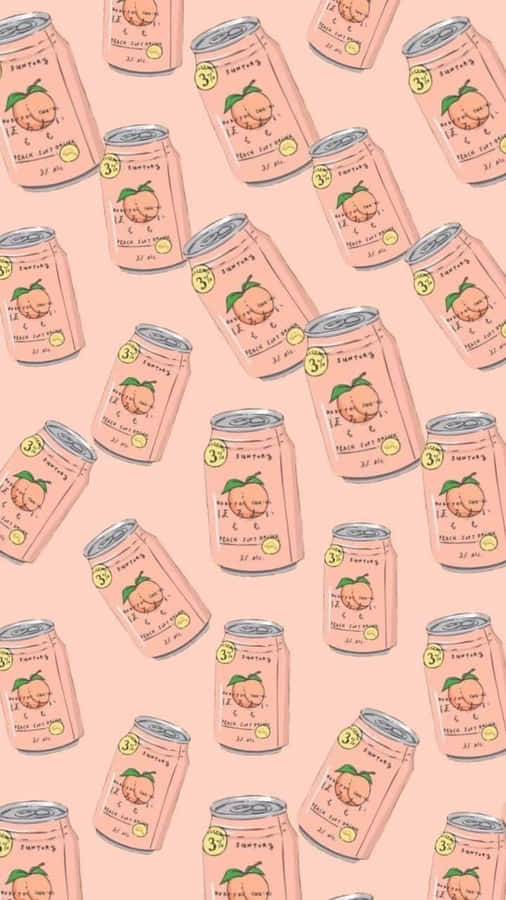 A Pattern Of Cans Of Soda Wallpaper