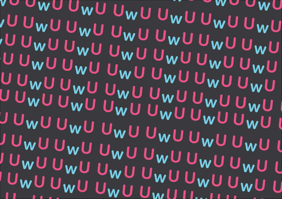 A Pattern With The Letters U And W Wallpaper