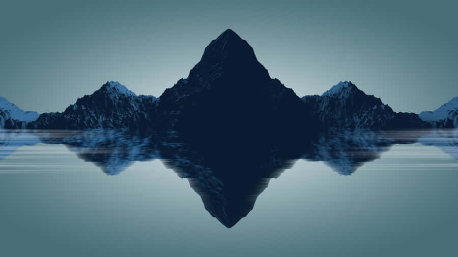 A Picture Of Majestic Beauty Of Nature- Minimalist Mountain Wallpaper