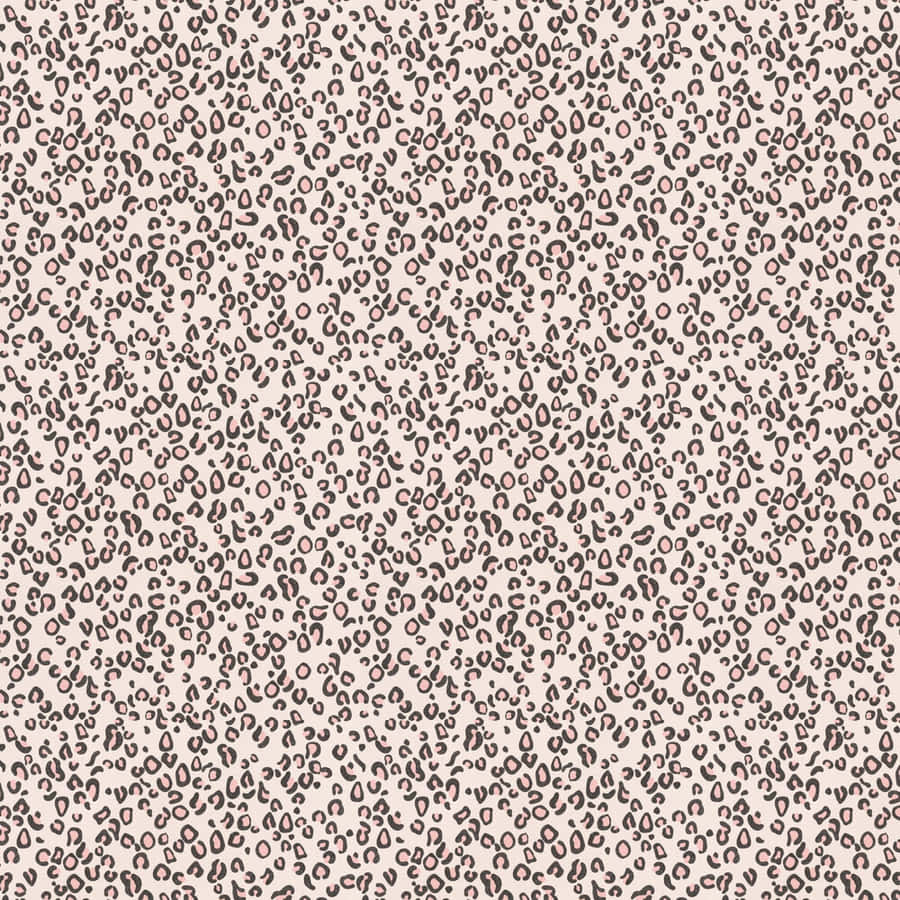 A Pink And Brown Leopard Print Wallpaper Wallpaper