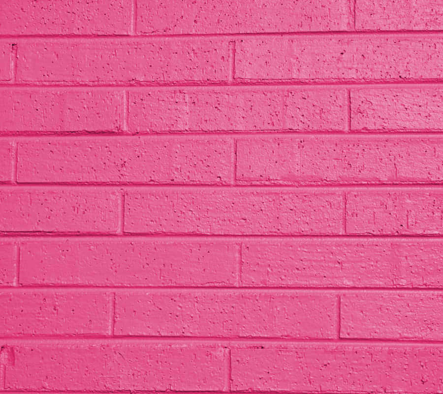 A Pink Brick Wall Wallpaper