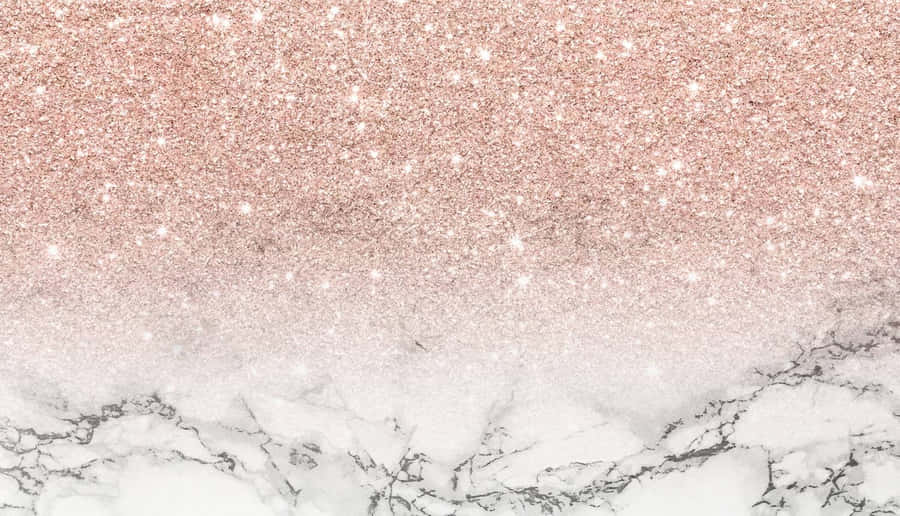 A Pink Glitter Marble Background With Stars Wallpaper