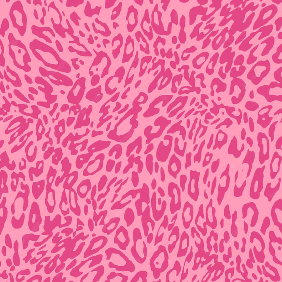 A Pink Leopard Print Pattern Wallpaper