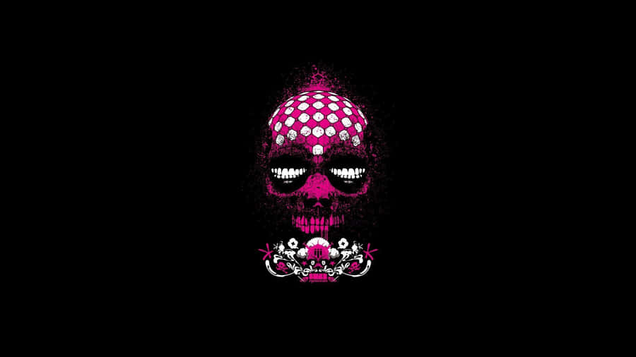 A Pink Skull, Hinting At A Darker Side Wallpaper