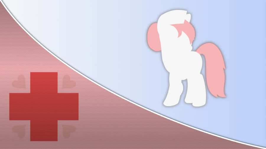 A Pony With A Red Cross On It Wallpaper