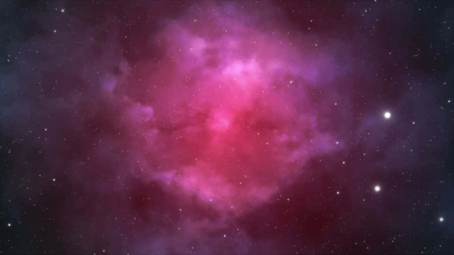 A Purple Nebula In Space With Stars Wallpaper