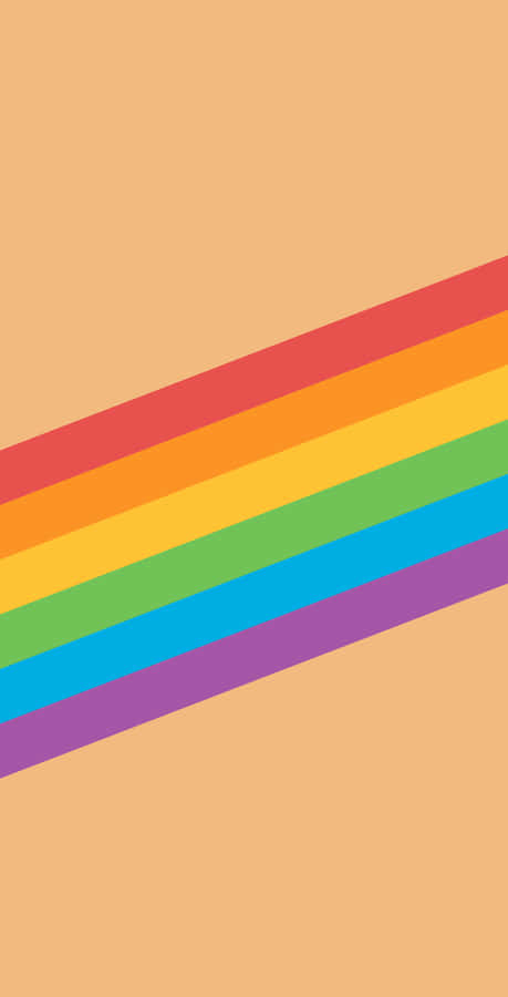 A Rainbow Colored Background With A Rainbow Stripe Wallpaper