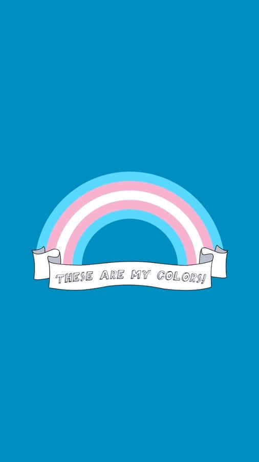 A Rainbow With The Words'i Love You' Wallpaper