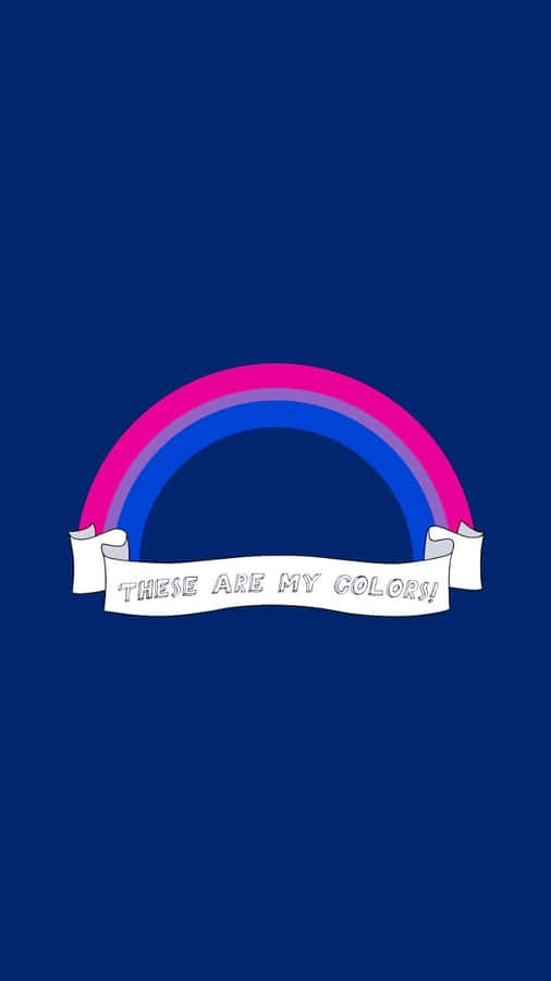 A Rainbow With The Words'love Is The Secret' Wallpaper