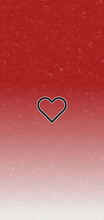 A Red And Black Heart Shaped Wallpaper Wallpaper