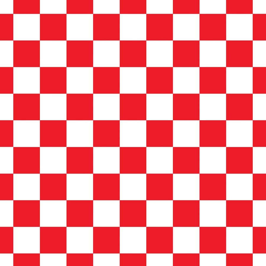 A Red And White Checkered Pattern Wallpaper